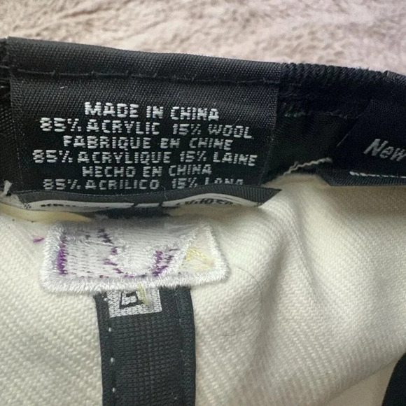 New York Yankee Hat White 7 3/4 59 Fifty New Era Genuine Merchandise Big Words - Picture 13 of 16